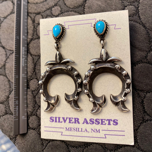 Earrings - sleeping beauty turquoise tops