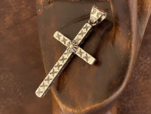 Load image into Gallery viewer, Pendant - stamped cross pendant