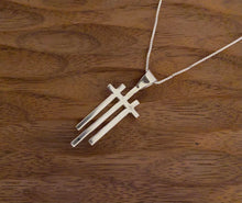 Load image into Gallery viewer, Pendant - three cross pendant